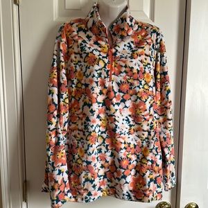 Women’s Plus Size Fleece Snap Neck Pullover